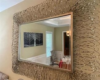 Twisted Metal Framed Mirror