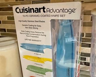 Cuisinart Advantage 10 Pc Ceramic Coated Knife Set