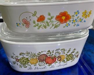 Le Persil La Sauge Corning Ware Casserole Dish, Wildflowers Corning Ware Casserole Dish