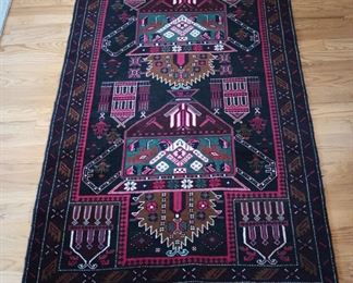 5'4 x 3'3 - Balouch Khorasan Rug - 100% Wool