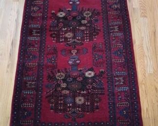 Afghan Tribal Baluchi Area Wool Rug - 3'1 x 5'2 