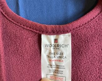 Reversible Woolrich Poncho
