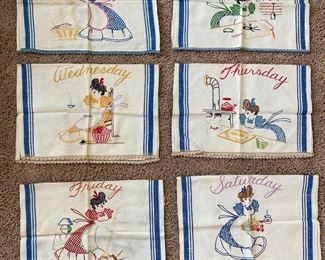 Weekday Embroidered Dish Towels