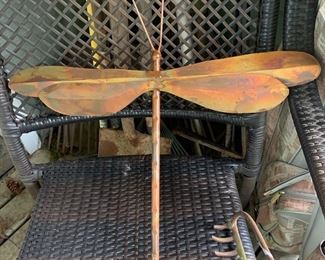 Dragonfly Outdoor Metal Decor