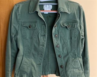 Live-a-Little Green Jean Jacket