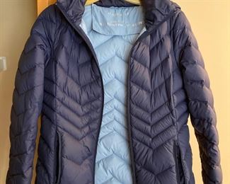 Blue Reversible London Fog Puffer Coat