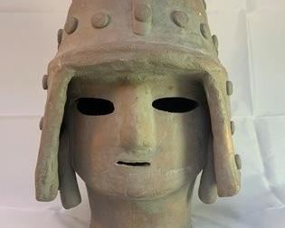 Hanima head sculpture.  Replica of those used in ancient Japanese burials.
