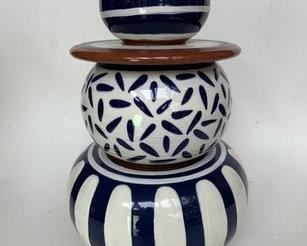 Ceramic sculpture by artist  Jill Woodruff Manos.