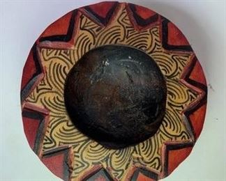 vintage colorful ceramic bowl