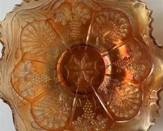 carnival glass bowl