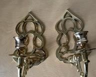Brass wall sconces