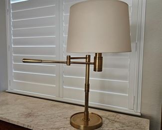 Hudson Valley Lighting Solid brass swivel arm table lamp