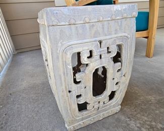 Vintage Chinese Ceramic Glazed Garden Stool (or Table)