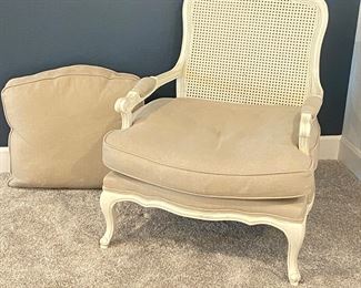  Rachel Ashwell Shabby Chic Couture Wicker Back Wood Armchair