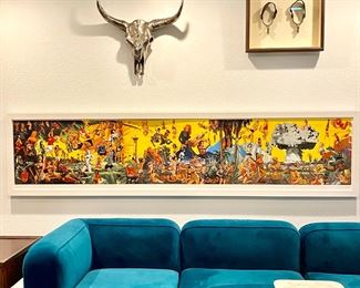 London Street and Graffiti Artist "Pure Evil" Framed 9ft. Giclee Print Titled Sex & Moderate Violence 