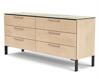 Sleek & Modern Kenwood Dresser from Room and Board in Ash Wood & Marbled Top