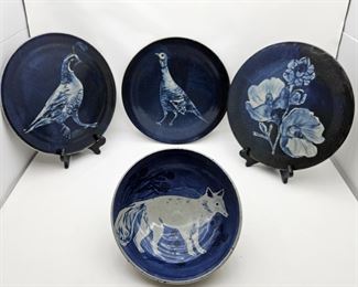 Hand Thrown Studio Pottery Plates by Kat Kimmer