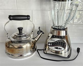 Oster Blender & Le Creuset Tea Kettle