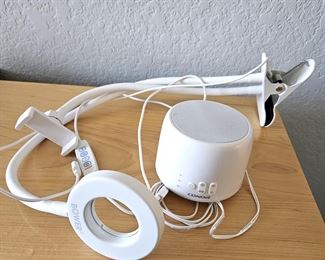 Bower Ring light and white noise machine (USB) 
