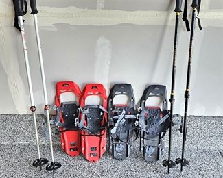 Two Sets of Snow Shoes By EVO - Adjustable Straps to Fit Your Shoe Size.