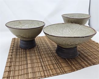 Set of Hand Thrown Studio Pottery