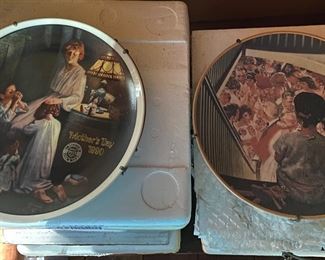 Huge collection of Norman Rockwell Plates