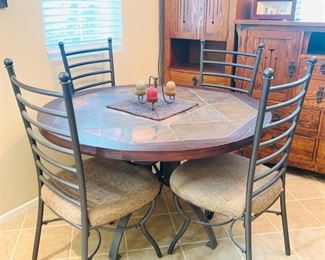 Tiled Table w/4 Chairs