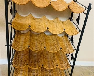 Wicker Wine Rack
