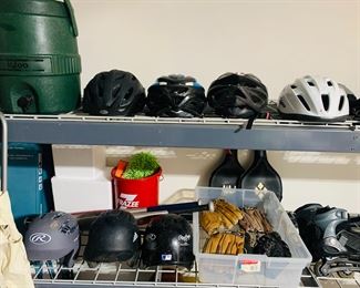 Bicycle / Baseball helmets & gloves