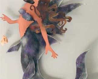 Metal Mermaid Wall Decor