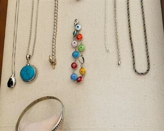 Sterling silver, bracelets, necklaces, pendants