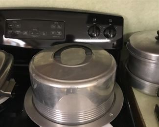 Aluminum Cake Plate and Cover
