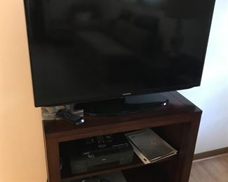 Flat Screen TV and Media Cabinet