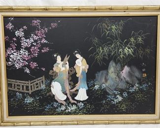 Japanese Vintage Canvas Painting