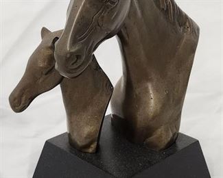 Bronze Mustang and Pony Statue