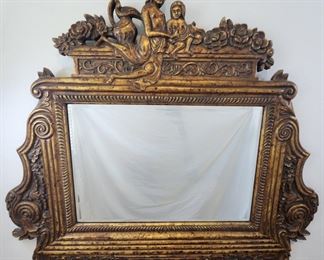 Howard Elliot Gold Tone Mirror