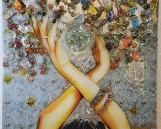 Greg Creason "Creative Cloud" Mixed Media Painting