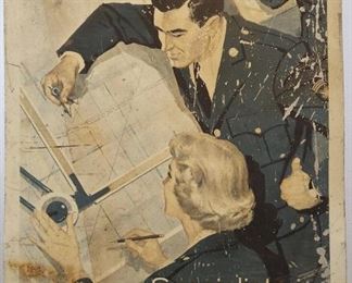 Rare Vintage Metal US Army Recruiting Poster