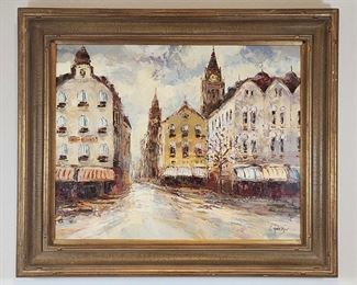 E. Henderson Original Canvas Oil Painting