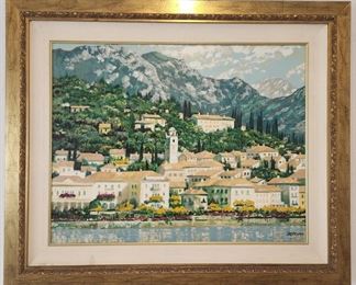 Howard Behrens 1991 Bellagio Hillside LE Serigraph