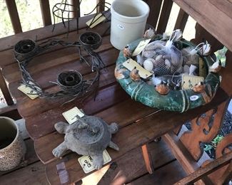 Items Located On The Back Porch