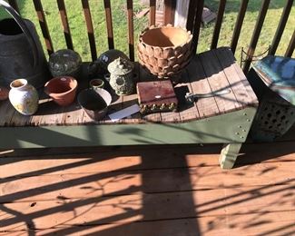 Items Located On The Back Porch