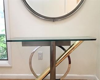 DIA Glass Top Console