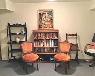 Pair Victorian Parlor Chairs