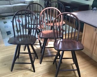Windsor Style Swivel Counter Chairs