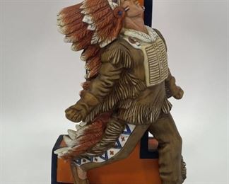 LARGE CHIEF ILLINI #2 BLOCK I DECANTER