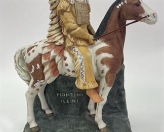 JP VAN WINKLE CHIEF ILLINI SMALL DECANTER #5