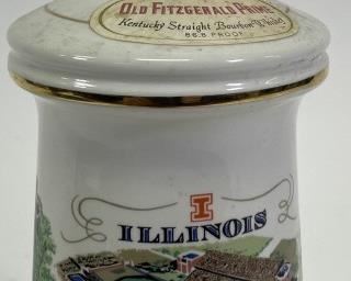 1972 ILLINI OLD FITZGERALD PORCELAIN DECANTER