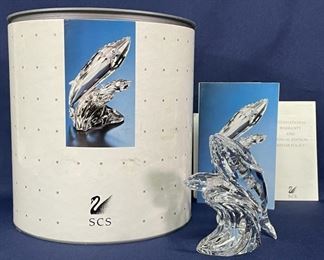 1992 SWAROVSKI CRYSTAL ANNUAL EDITION "THE WHALES"