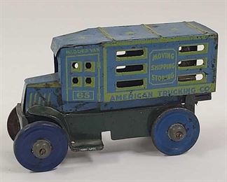 RARE MARX AMERICAN TRUCKING CO. TIN LITHO WIND UP